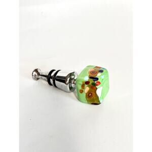 Murano Glass Square Head Wine Bottle Stopper
